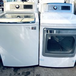 LG. WASHER AND GAS DRYER 