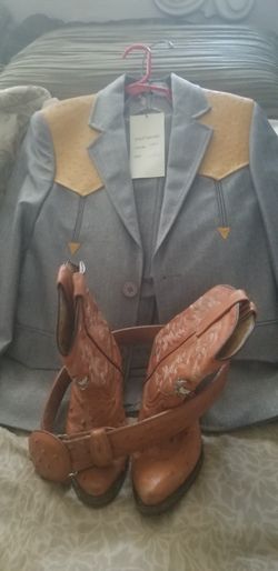 Botas cinto traje de baquero para niño