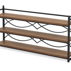 Extra Long Three Tier Industrial Console Table