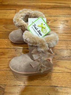 First Steps - Girls Faux Fur Boots