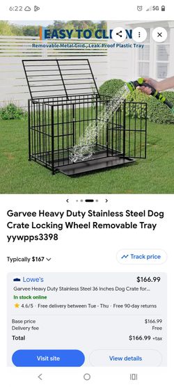 Brand new large dog kennel heavy duty metal with removable tray