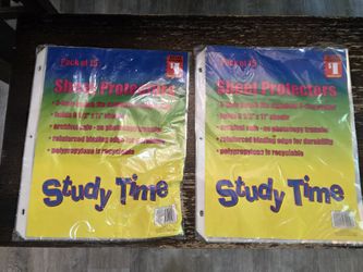 2 packs of sheet protectors