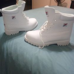 Boots,White,New,Size11, Fila's Mens