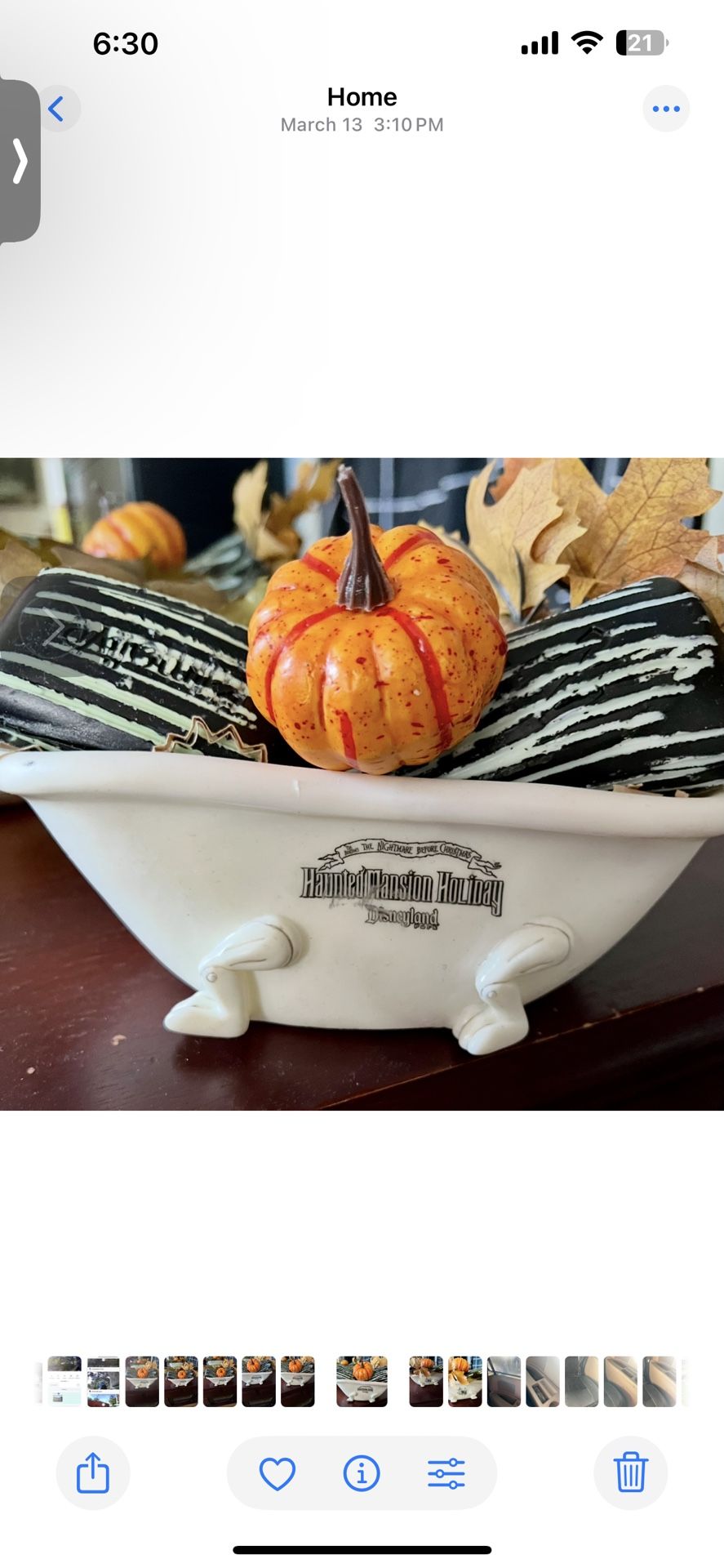 Disneyland haunted mansion Nightmare Before Christmas Souvenir