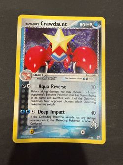 Pokemon, Team Aqua's Crawdaunt - 2/95 - EX Team Magma vs Team Aqua holo