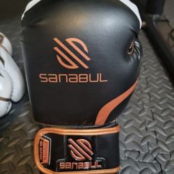 Sanabul Boxing Gloves Black And Bronze