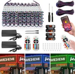 Storefront RGB Lights Bluetooth APP Control LED Modules for Sign 200FT