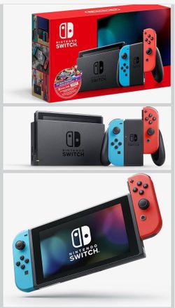 Nintendo Switch Console Neon Joy-Cons + Dock + 2 Games