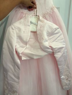 💕 PC Mary’s Blush Pink Quinceañera / Prom Ball Gown + Matching Bolero $200 OBO