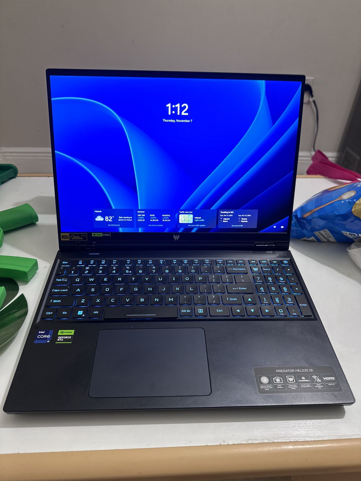 Acer - Predator Helios 16- 16" 240Hz Gaming Laptop WQXGA– Intel i9-13900HX with 16GB memory– NVIDIA GeForce RTX 4080– 1TB SSD - Black