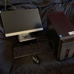 HP Desktop Computer with HP Monitor and Speakers and camera 