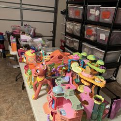 Toys, My Little Pony Castles , Shopkins Galore Plus All Houses and Accessories , Beanie Nannies Some Rare, Baseball Cards , McDonald’s Minions , Smurf