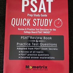 PSAT  Prep Study Guide Book 