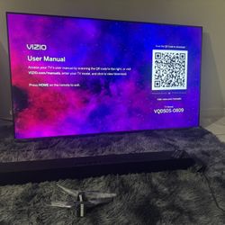 50 Inch Qled Vizio With Sound Bar 