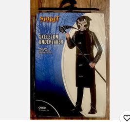 Spirit Skeleton Undertaker Boys Costume