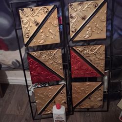 2 METAL WALL PICTURES
