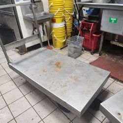 Stainless Steel Platform Truck 4 Wheel Dolly Cart for Heavy Items- 24" x 44"