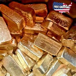 250 Grams Scrap Gold bar For Gold Recovery Melted Computer coins Pins for CRAFTS