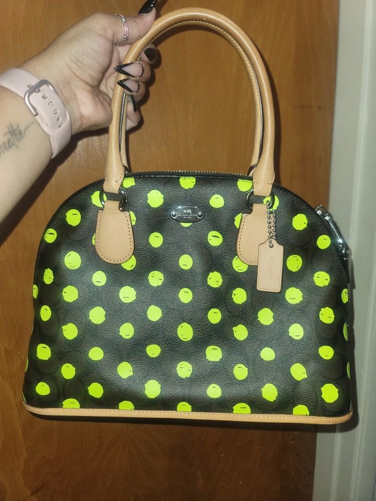 Polka Dot Coach Purse