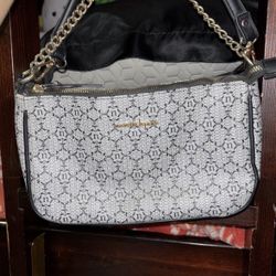 Black and white purse