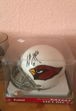 Max Hall auto’d mini helmet $25