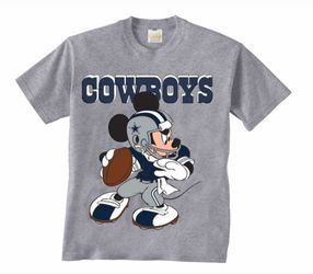 Dallas Cowboys-Mickey Mouse Toddler Tee Various Sizes