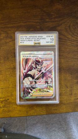 2021 POKEMON JAPANESE SWORD & SHIELD VMAX CLIMAX 272 FULL ART/SINGLE STRIKE STYLE MUSTARD