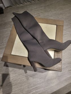 Tall Gray Boots