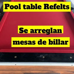 Pool Table Refelts 