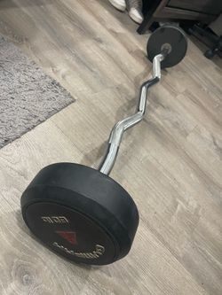 Curl bar 60lbs bent bar 💪🏻🔥
