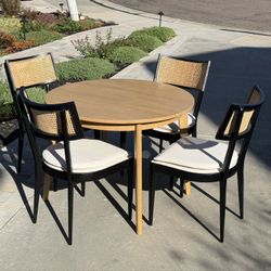 Dining Room Table and Crate & Barrel Chairs