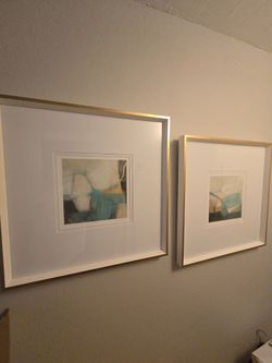 Two framed prints