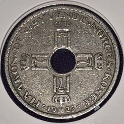 1925 Norway 1 Krone Coin