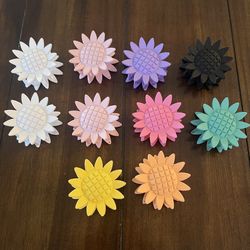 Sunflower Hair Clips 