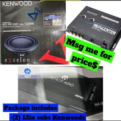 Kenwood Subs Bass Set Up 