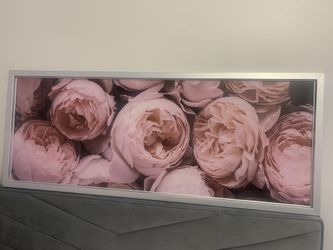 Rose Metal Frame Art