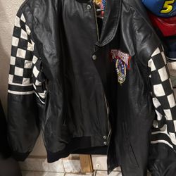 Vintage NASCAR Leather Jacket