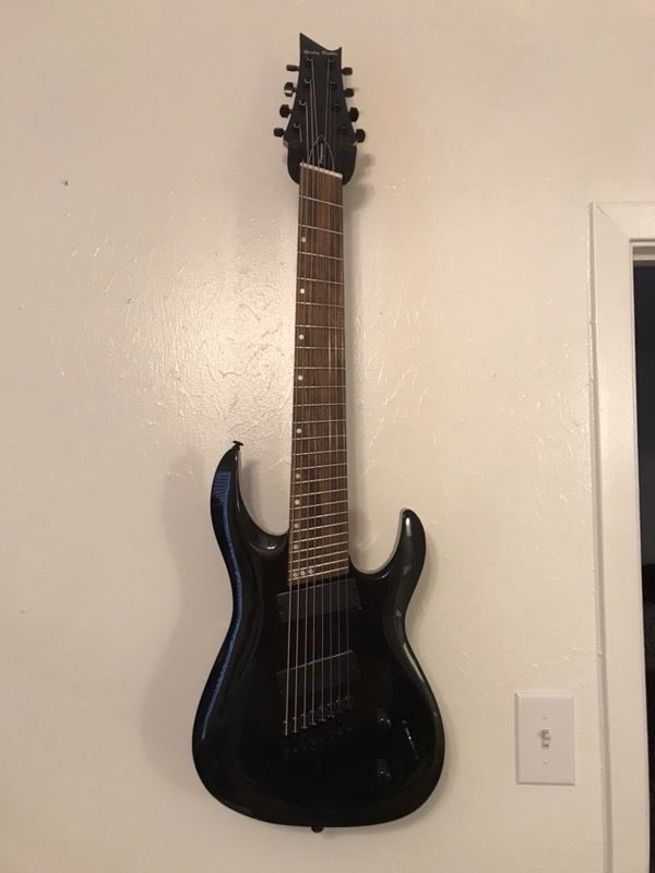 Harley Benton R458-Fan fret 8 string guitar.