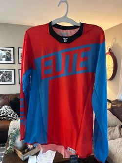 Adult Small Red/Blue Elite Industries Moto X Riding Jersey