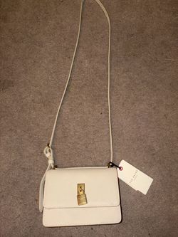 Ted baker tan crossbody bag with gold hardware