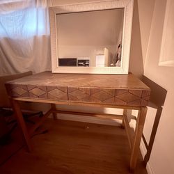 ✨ Modern Vanity Desk + Mirror Set ✨ – $65  
