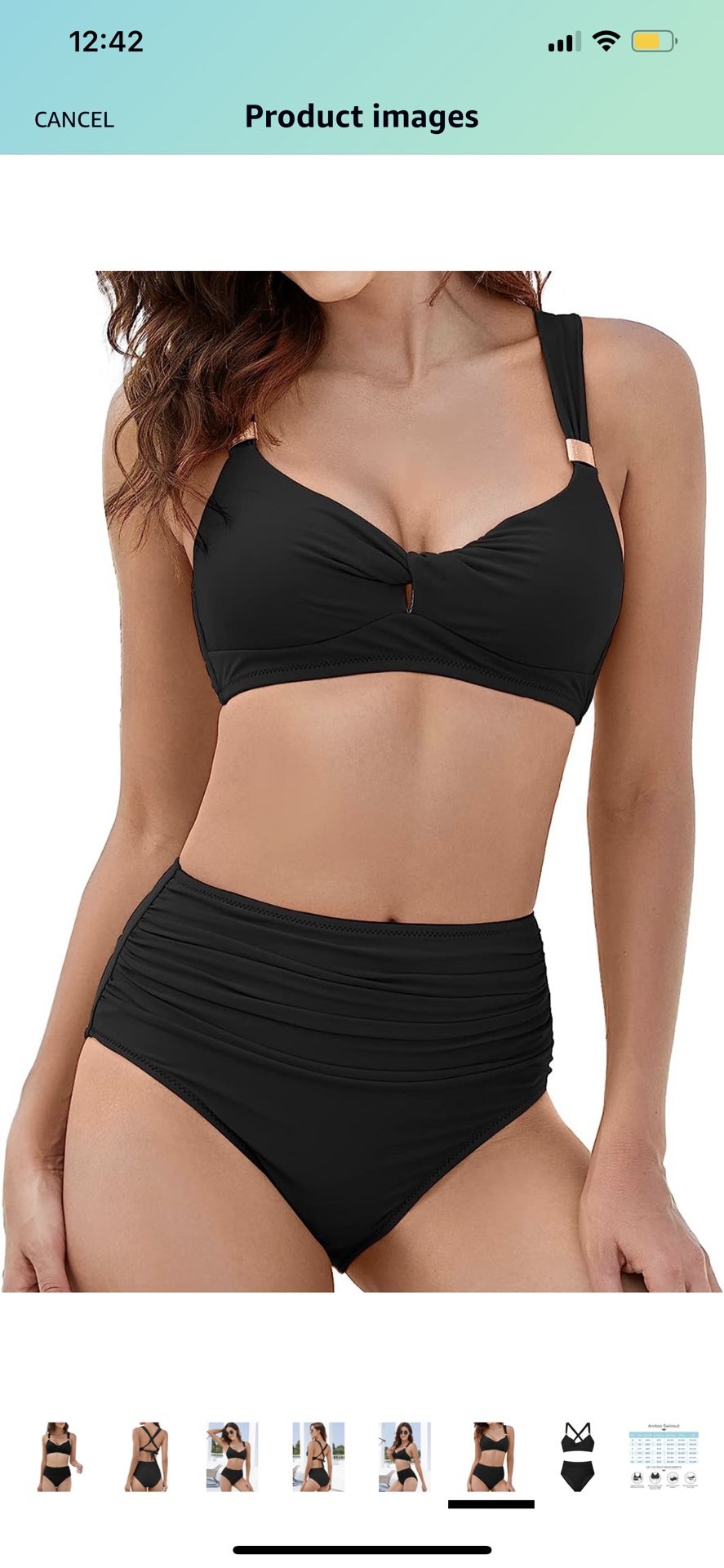 Annbon Women’s High Waisted Bikini Set