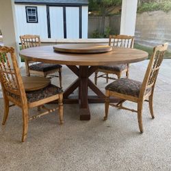Indoors And Outdoors Farmhouse Style Dining Tables.