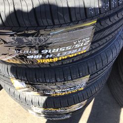 215/55/16 NEW SET OF BLACKHAWK TIRES