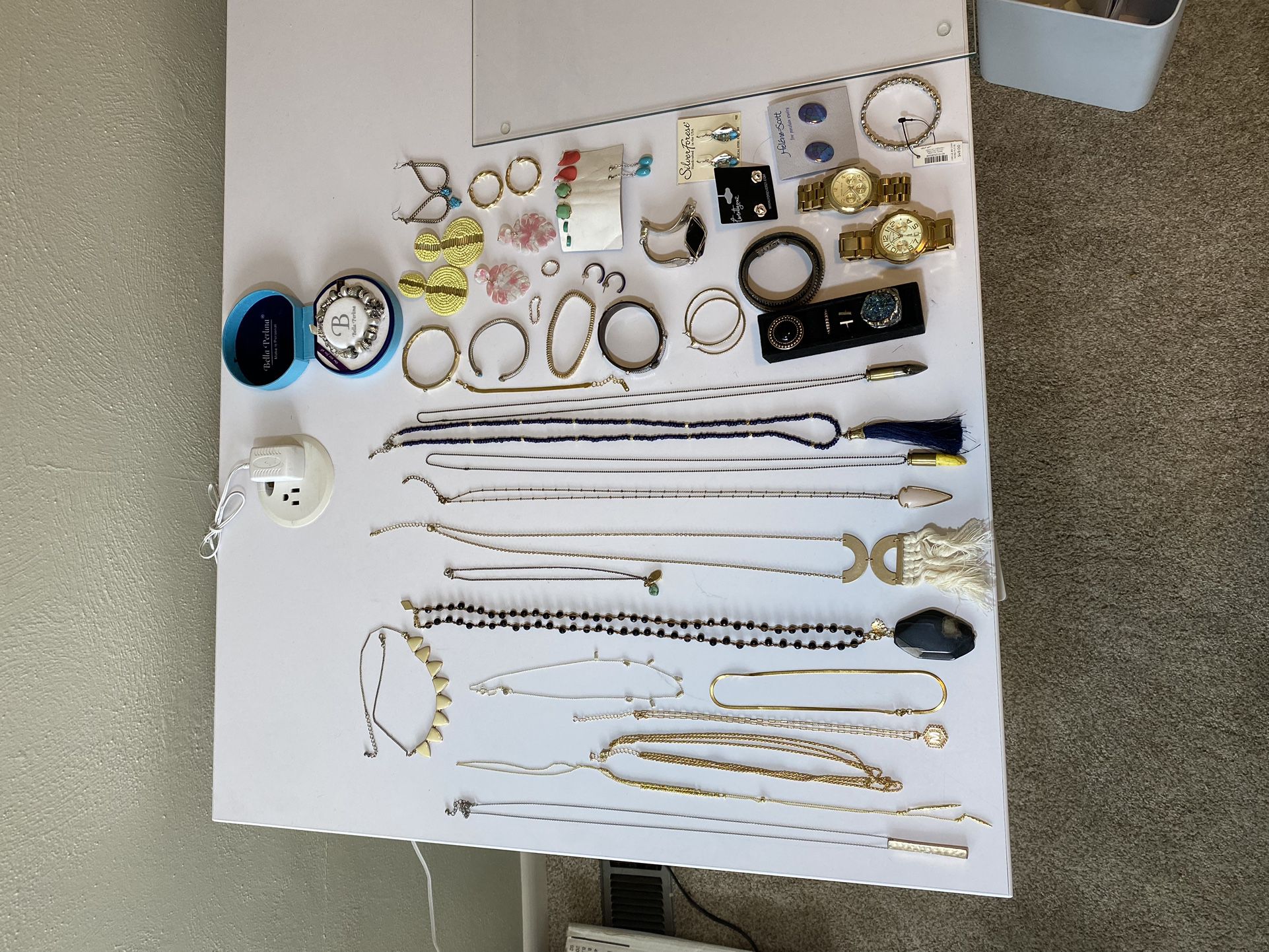 Massive Jewelry Collection - Michael Kors, Bella Perlina, Gold Necklaces