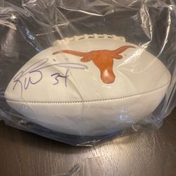 Ricky Williams Texas  Autographed Football JSA