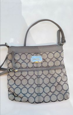 Nine West Gray Circle Print Crossbody Bag
