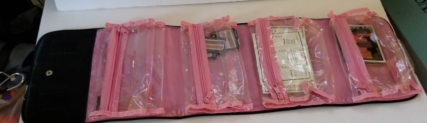 Folding makeup carrier/ hanger