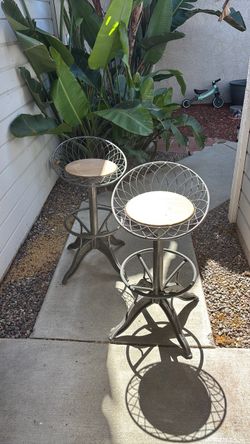 Industrial bar stools