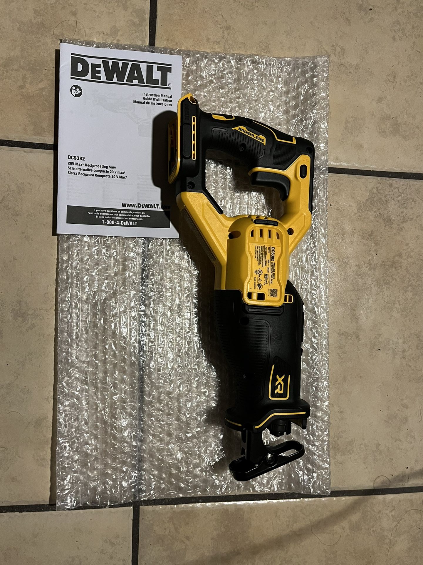 Dewalt Xr Brushless Reciprocating Saw 20v Max